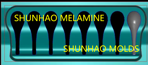 cetakan sendok persegi panjang shunhao