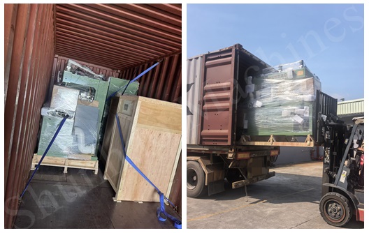 Shunhao Brand edge grinding machine for melamine tableware shipment