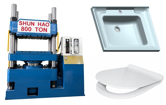 Shunhao 800 tons melamine molding machine for sanitary