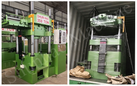 Shunhao Brand two color automatic melamine moulding machine shipment