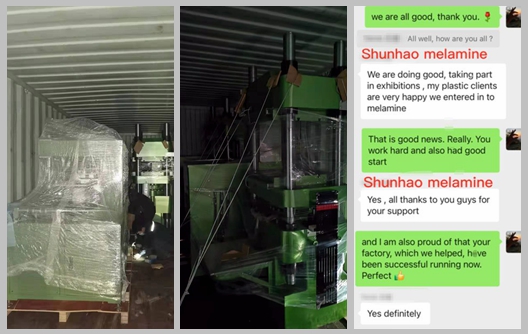Pengiriman Mesin Cetak Melamin dan Penggiling Tepi Shunhao