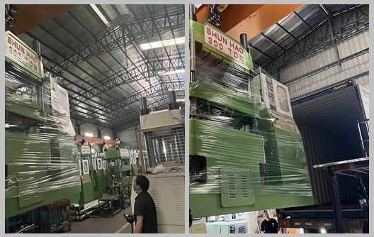 Pengiriman Mesin Peralatan Makan Melamin 300 Ton dari Pabrik Shunhao