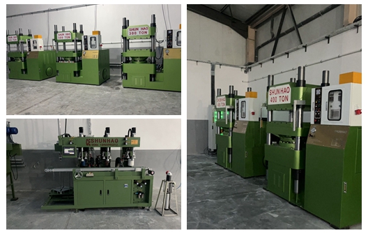 Mesin Cetak Peralatan Makan Melamin Shunhao dan Mesin Penggiling Tepi Tiba di Pabrik Pelanggan
        