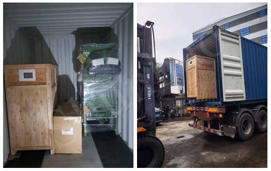 Auto Melamine Compression Machine Shipment from Shunhao to Overseas
