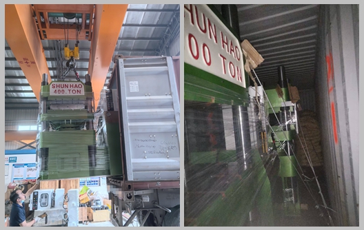 Pengiriman Mesin Cetak Peralatan Makan Melamin Otomatis Pabrik Shunhao