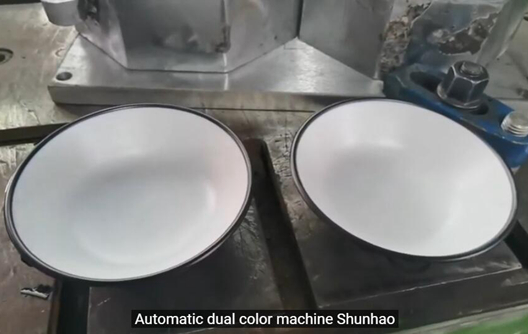 Mudah Membuat Peralatan Makan Melamin 2 Warna di Shunhao